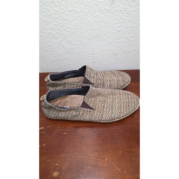 Patara Men's Natural Woven Slip-On Loafers Cork Insole Size 13 - Picture 2 of 8